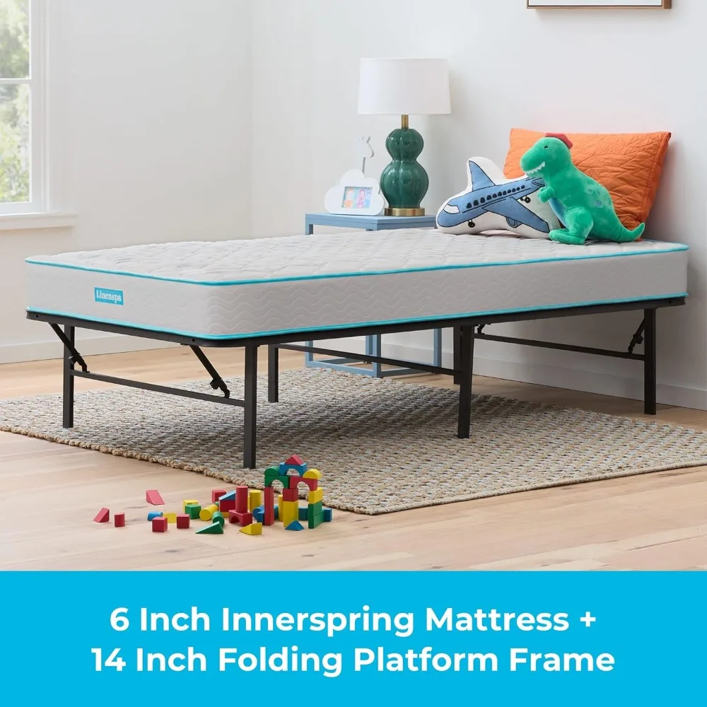 6 Inch Mattress  Firm Feel  Bonnell Spring with Foam Layer  Mattress in a Box  Youth or Kids Bed  Guest Bedroom