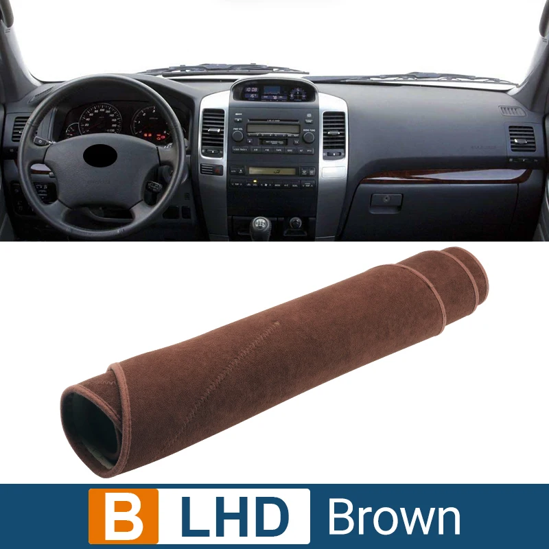 Für Toyota Land Cruiser Prado 120 J120 2003-2006 2007 2008 2009 Auto Dashboard Abdeckung Vermeiden Licht Pad Anti-UV Teppiche Nicht-Slip Matte