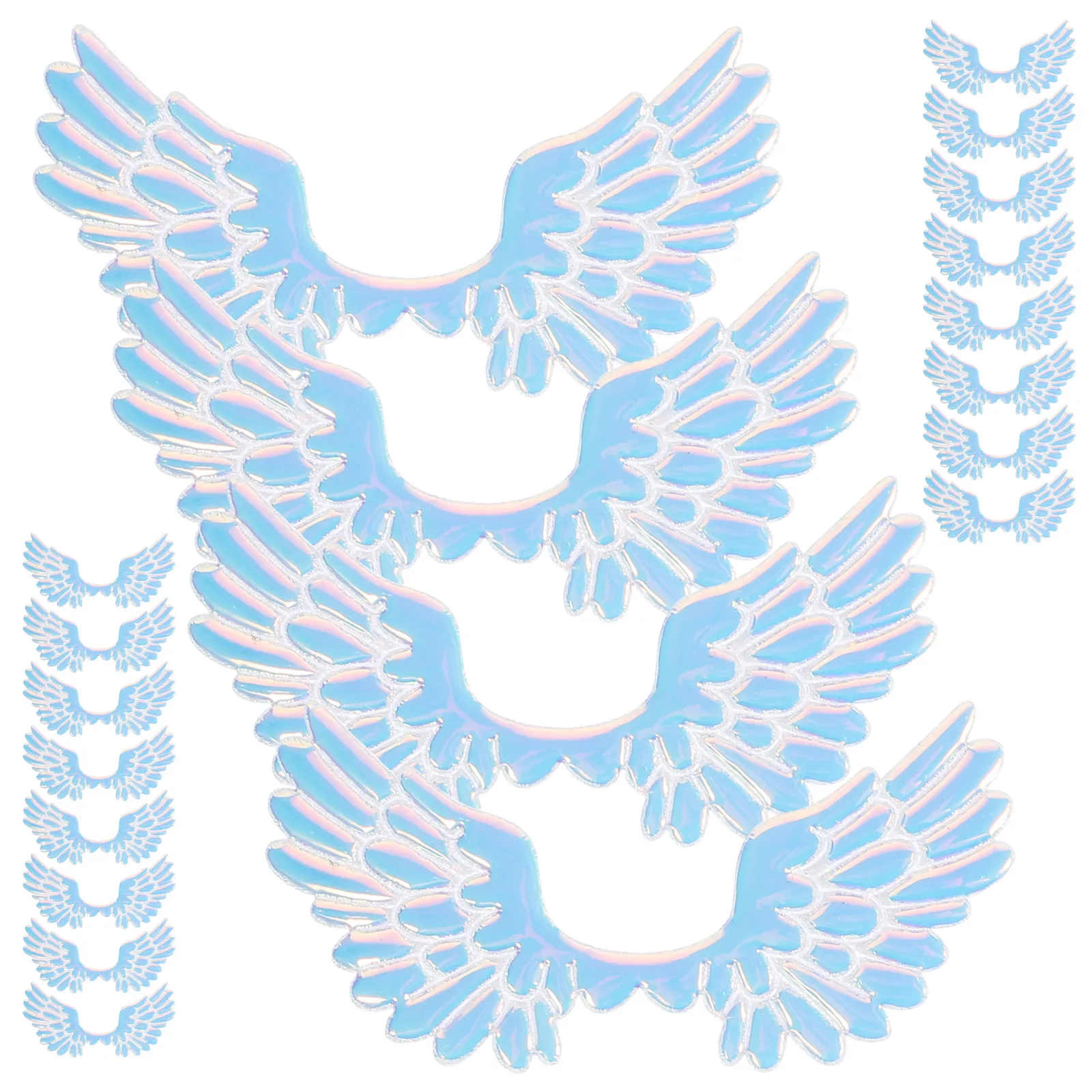 

20pcs Bat Patches Glue On Angel Wing Appliques Sewing Craft Decor Small Wing Embellishments For Clothing Bags Home Diy Projects
