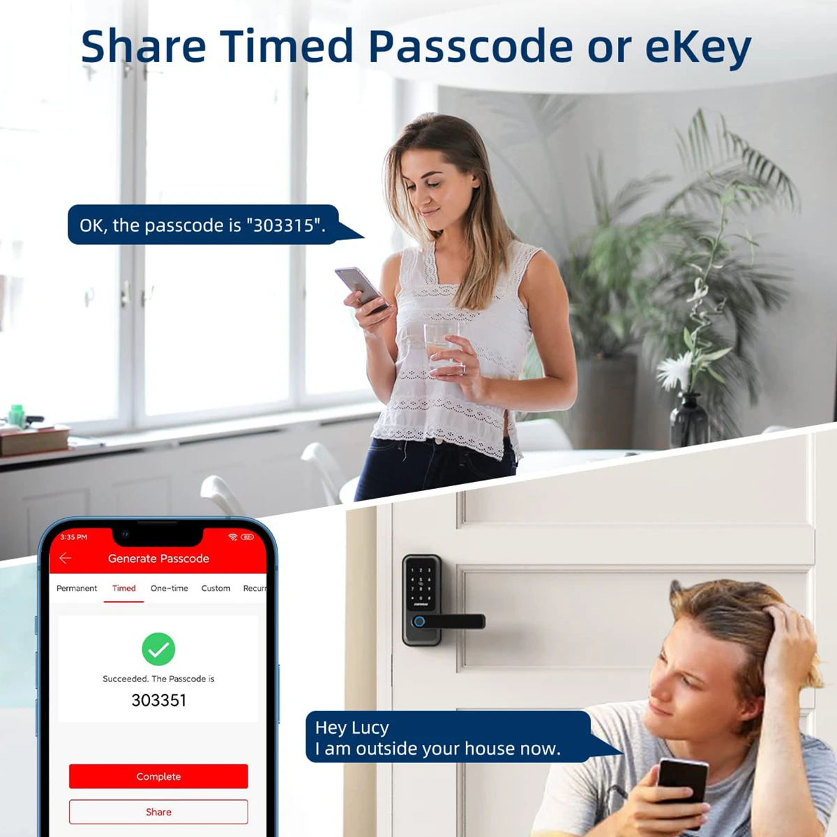 Smart Fingerprint Door Lock Deadbolt Keyless Entry Electronic Digital Locks IC Fob Card Password Front Auto Lock For Home Office