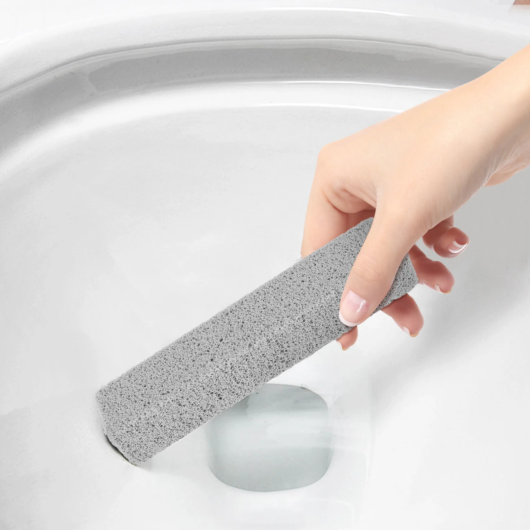 8 Pieces Pumice Stones for Cleaning Pumice Scouring Pad Grey Pumice Stick Cleaner for Removing Toilet Bowl Ring Bath Hou