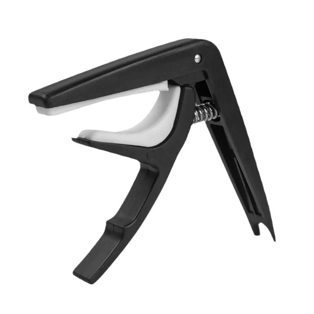 ABS+Metal Guitar Capo Black/White Electric Guitar Parts Quick Change Clamp Key Universal Guitar Tone Adjusting Clamp