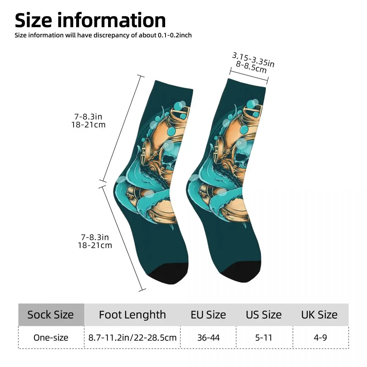 Dice Poker Sock Printed Man Polyester