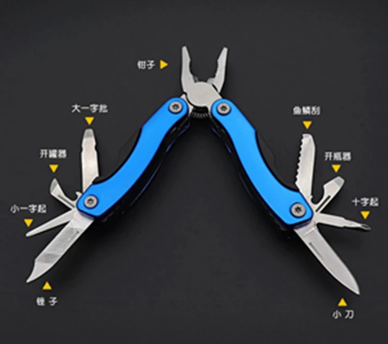 屋外用ポータブル折りたたみプライヤー多機能プライヤーEDCキャンプ多目的プライヤーミニツール多機能コンビネーション