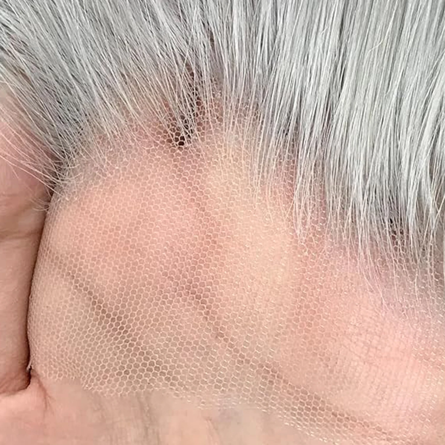 13x4 실키 스트레이트 그레이 레이스 프론트 가발 인간의 머리카락 레이스 프론트 롱 스트레이트 가발 여성용 자연 헤어 라인 일일 파티 사용 가발