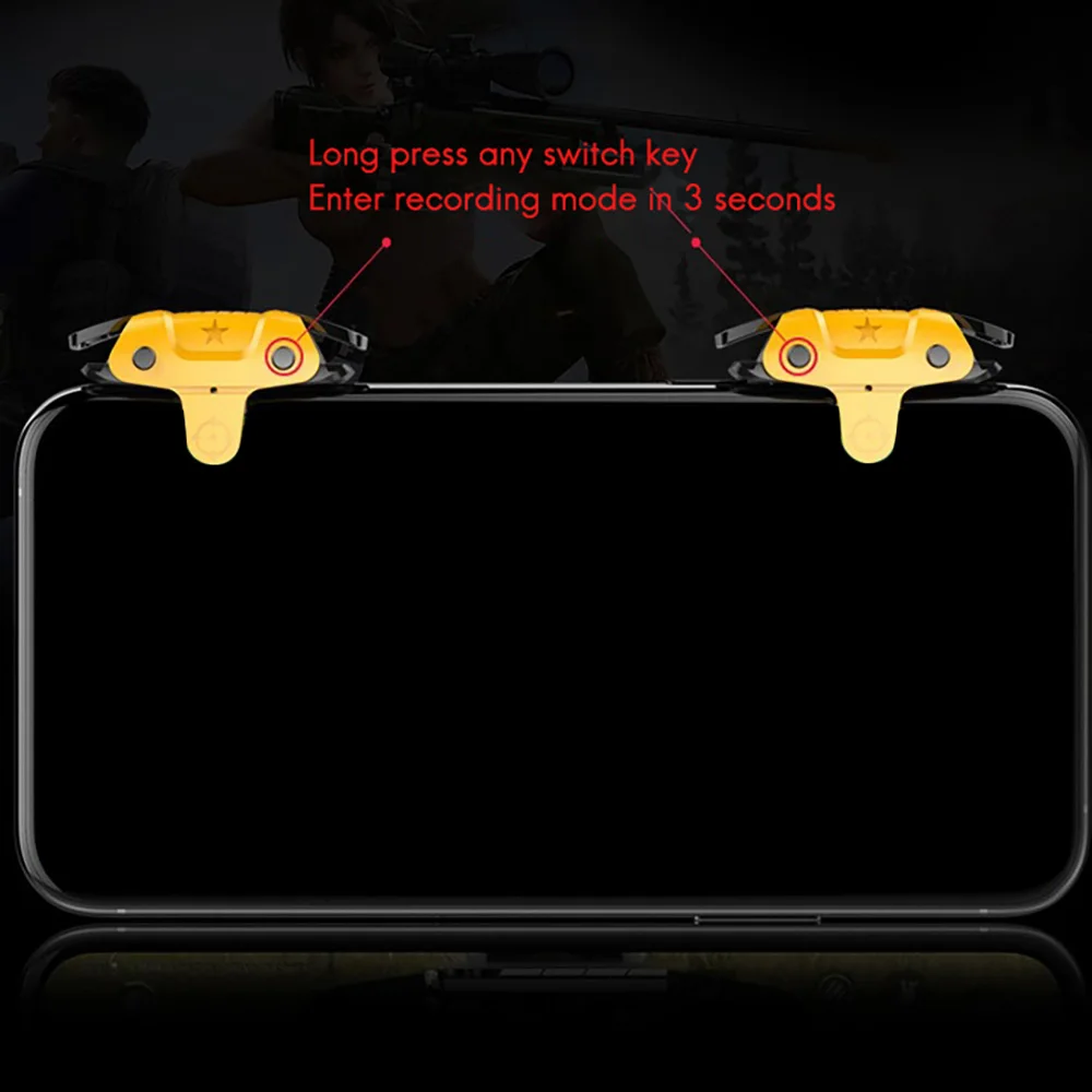 HFES لوحدة تحكم PUBG للهاتف المحمول الزناد غمبد الألعاب L1 R1 وحدة تحكم لـ PUGB Iphone Android Xiaomi Huawei