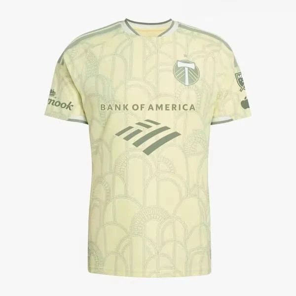 26‑27 Portland Timbers Home Soccer Jersey Men Short Sleeve Quick‑Dry T Shirt Football Fan Version Sport Uniform Moto