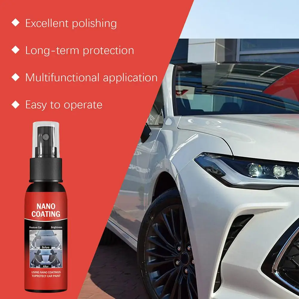 10H Nano Ceramic Coating for Car Paint Care Professional 100ml Kit Long Lasting High Gloss Repair Anti Scratch Hydrophobic