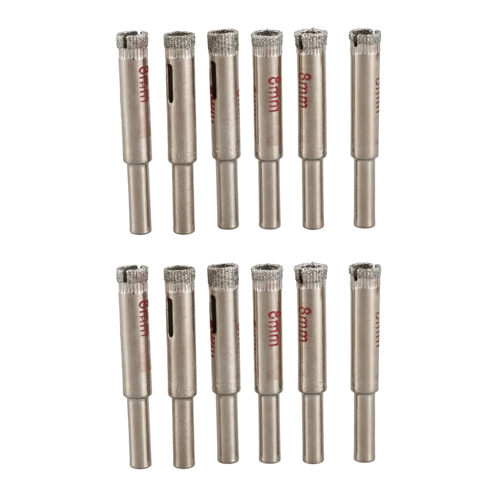 

【Hot-Selling!】12 Pcs 8Mm Diamond Core Drill Bits Tile Glass Hole Saw