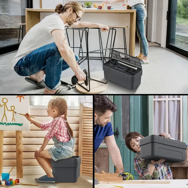 Xiaomi JIMIHOME 17-inch Toolbox Storage Box Household Handheld Plastic Box Car Hardware Electrician Storage Multifunctional Tool