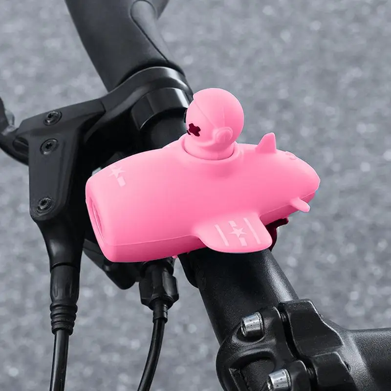 Scooter Horn USB Rechargeable Cycling Horn Handlebar Light With Bell 110dB Speaker Electric Scooter Front Light Super Loud Air