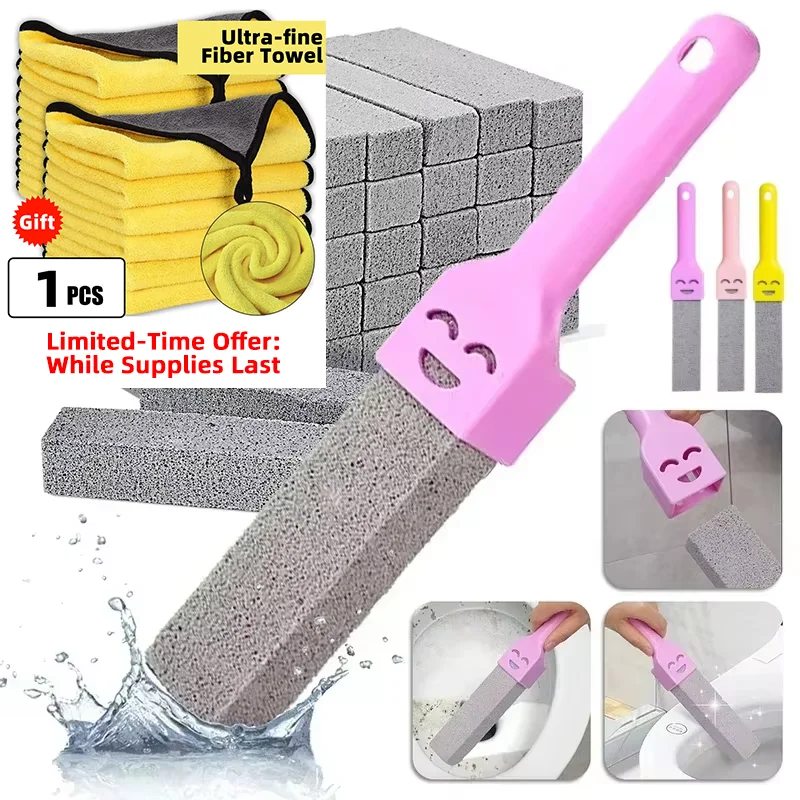 Heißer Bimsstein Wc Pinsel Bad Reinigung Stein mit Griff Fliesen Waschbecken Badewanne Kalk Rost Fleck Entfernen Reinigung Werkzeuge