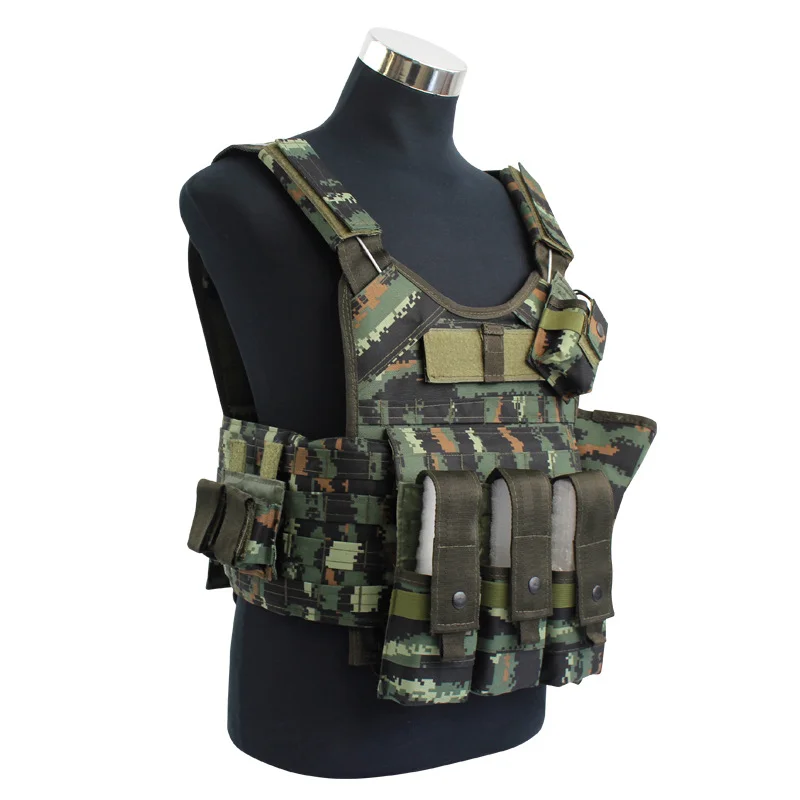 Tactical Military Airsoft Combat Body Armor MOLLE Weight Training Outdoor Hunting Plate Carrier Bulletproof or Armored Vest