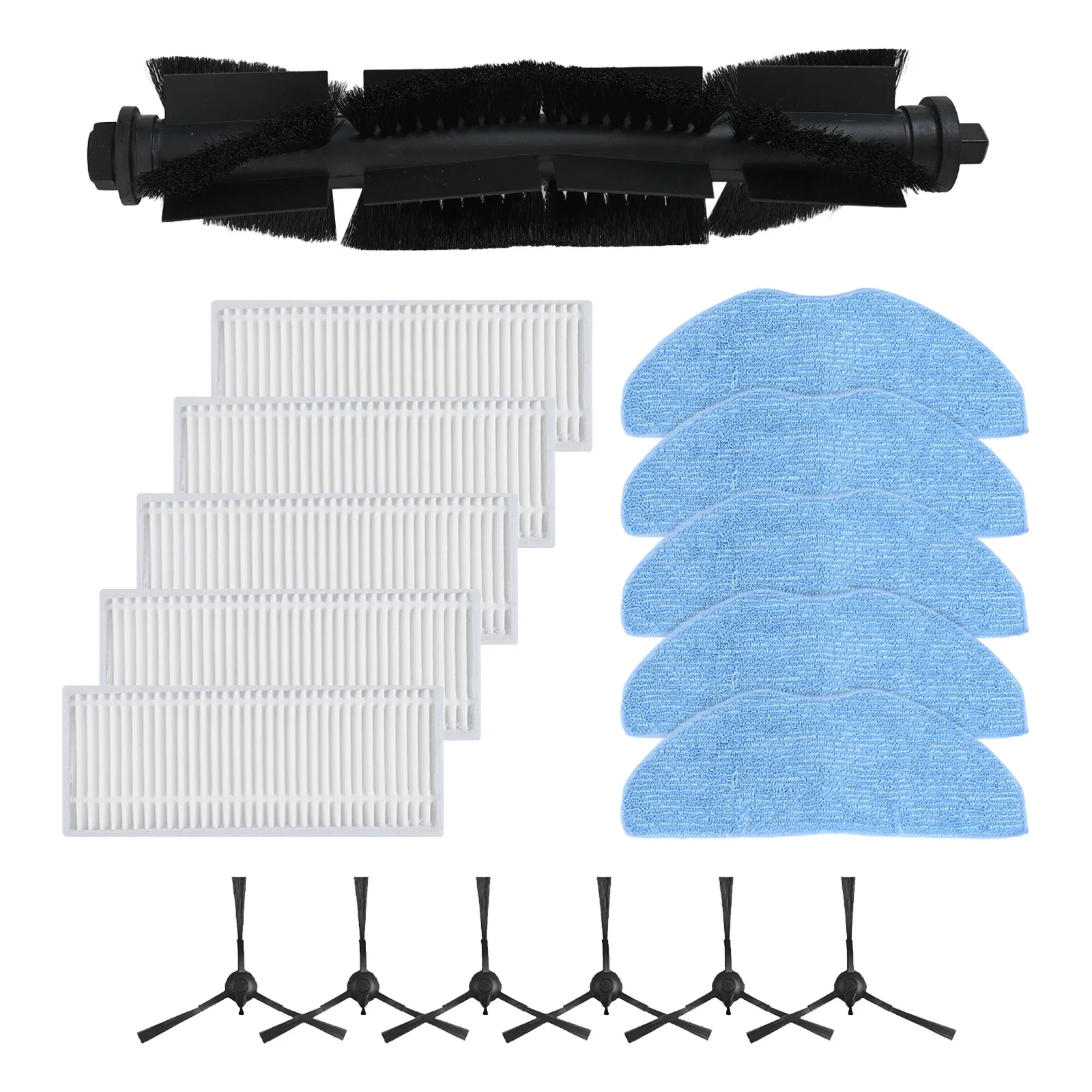 11pcs 17pcs Main Side Brush Filter Mop Cloth Kit For MEDION For X10 SW Robot Vacuum Cleaner Replacement Parts Accessories