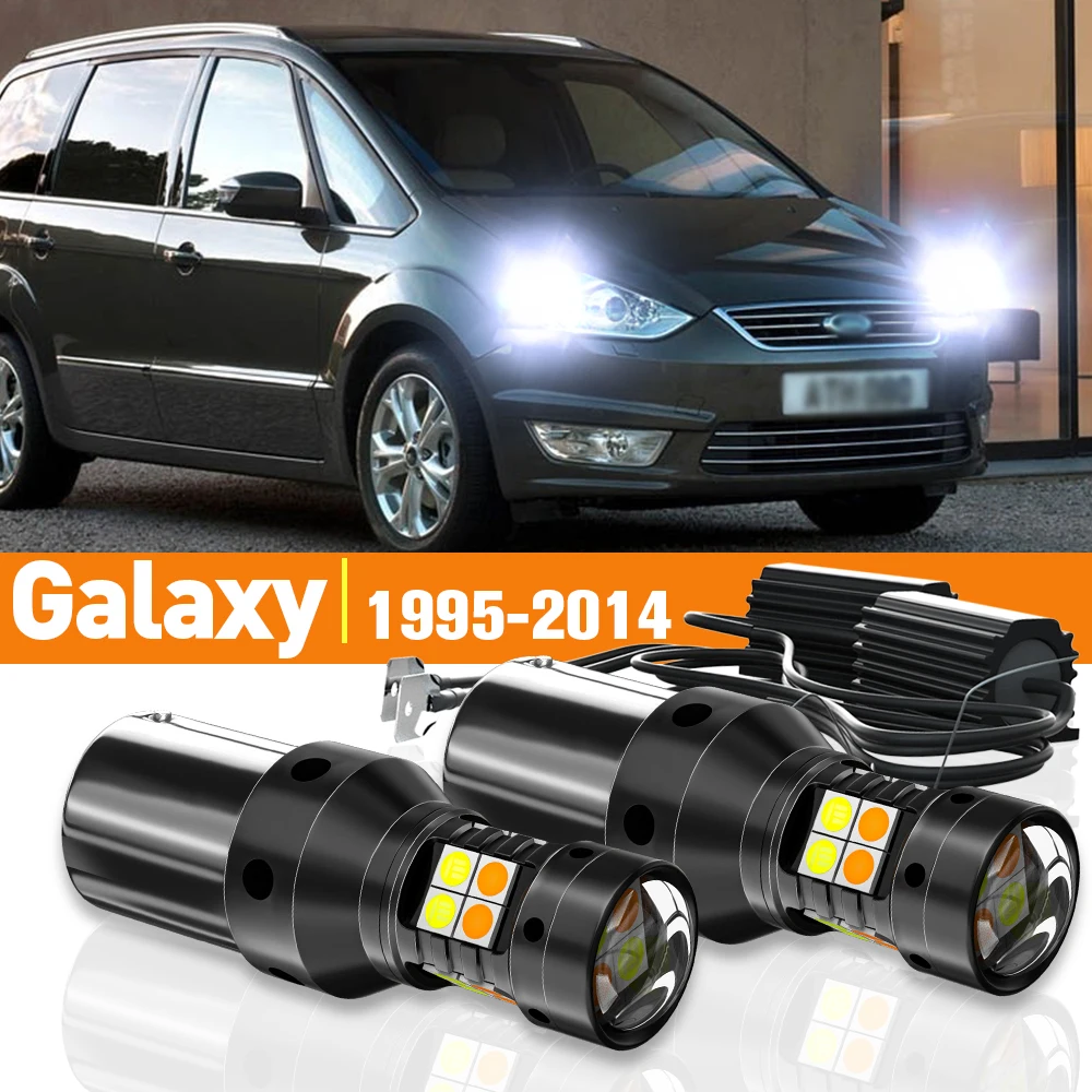 2x LED Dual Mode Turn Signal+Daytime Running Light DRL For Ford Mondeo 2 3 4 1996-2014 2007 2008 2009 2010 Accessories Canbus