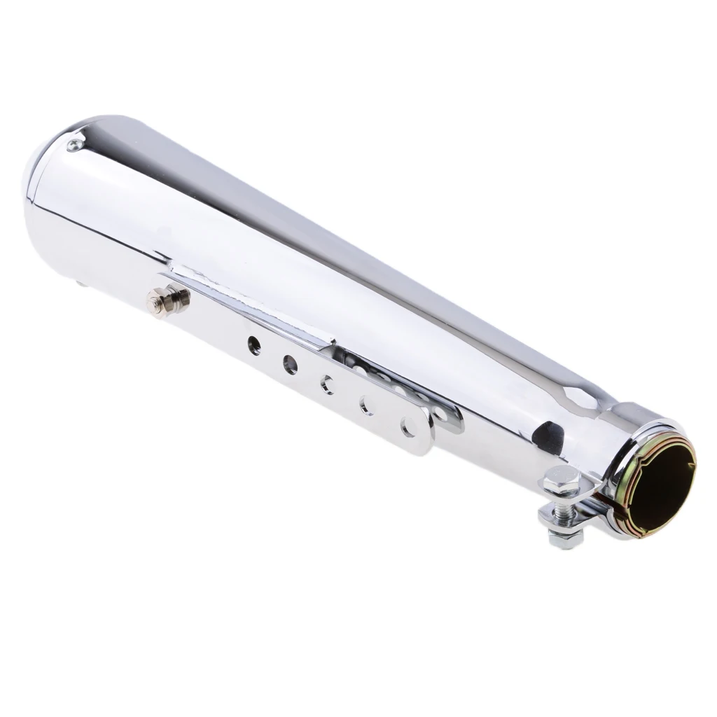 Knalpot Motor Universal 38-47Mm/1.5-1.85 Inci Knalpot Inlet untuk ATV Skuter Sepeda Motor Trail Motocross - 2 Warna