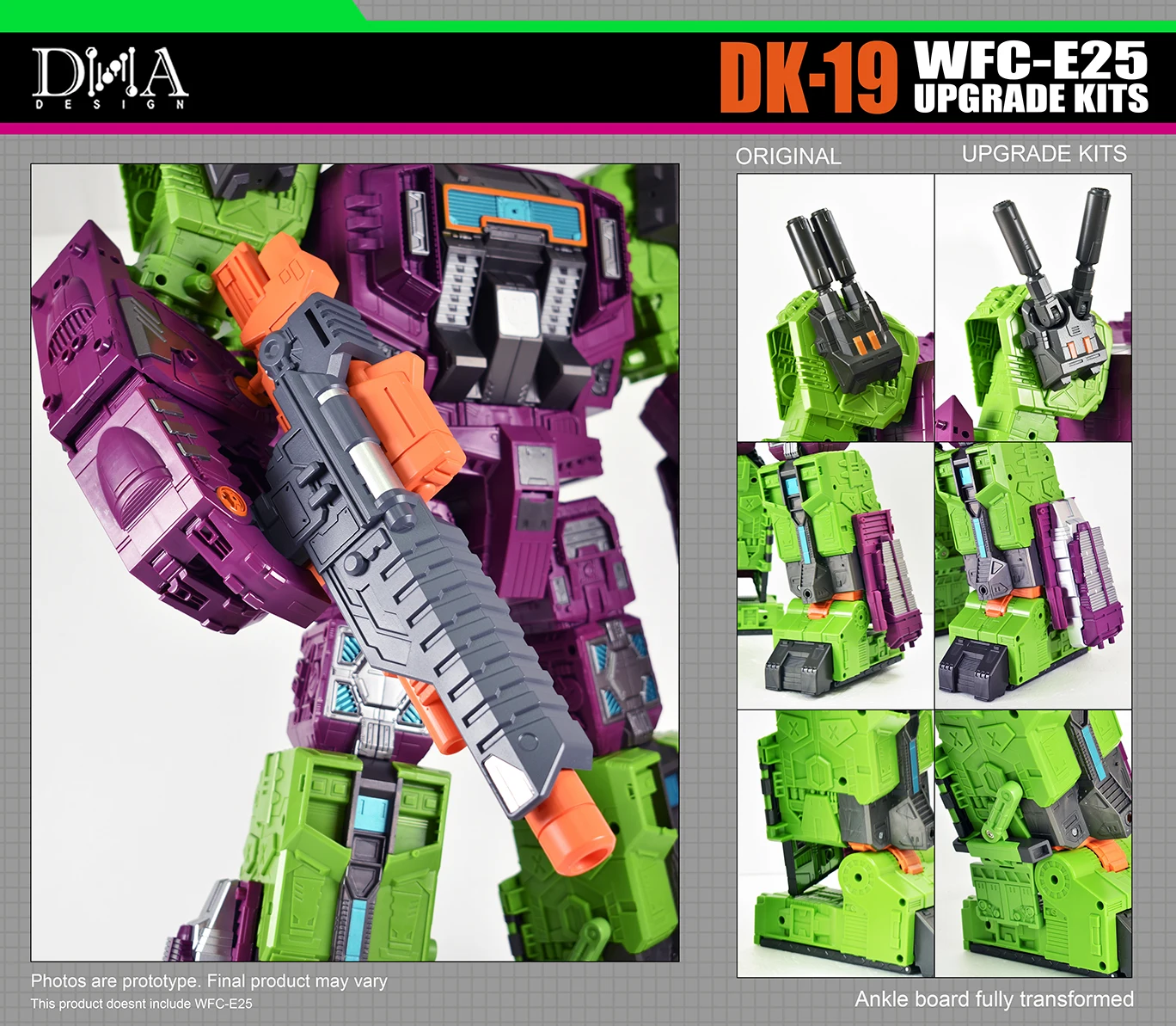 DNA DK-19/DK-21/DK-23 WFC-E25 Siege Earthrise Scorponok Upgrade-accessoireset - Versie opnieuw uitgeven