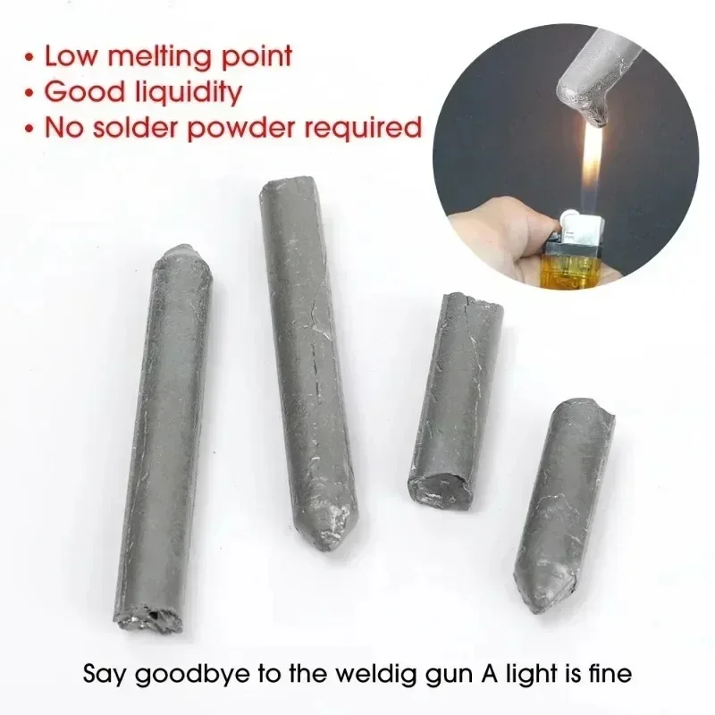 Low Temperature Welding Rods for Repair Holes Easy Melt Copper Iron Aluminum Stainless Steel Solder Patch Up Rod Repairing Kit