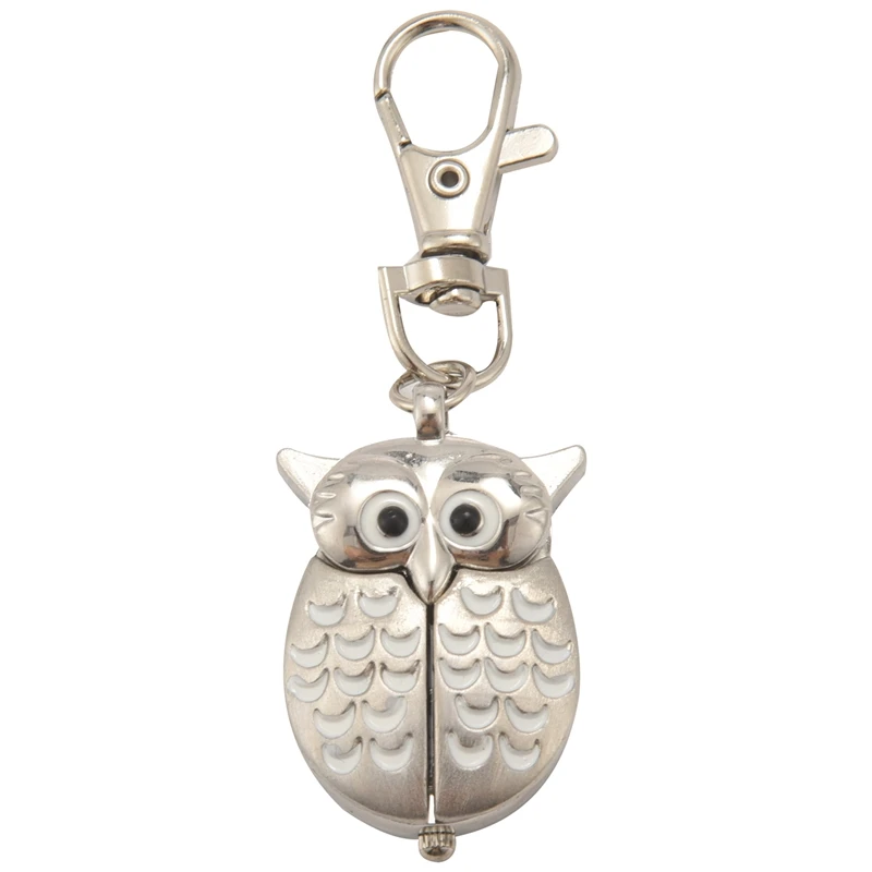 Double open owl Key ring Pocket watch