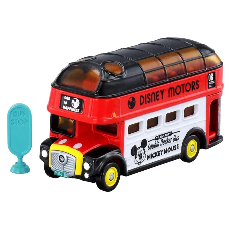 

TOMY Simulation Alloy Car Model Tomica Cars Toys For Boys Female Toy Disney Mickey Sundeck Bus 139805
