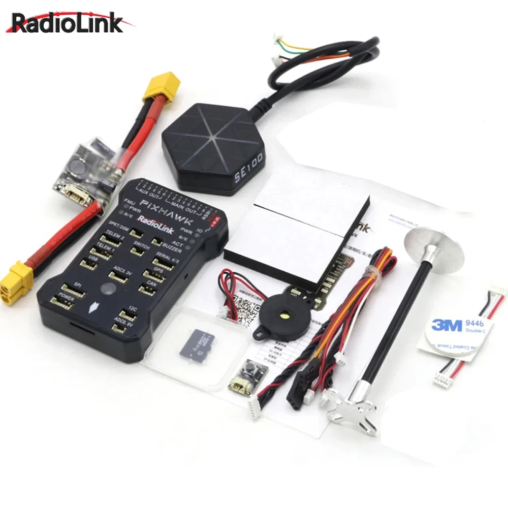 

Radiolink Pixhawk PIX APM Flight Controller With M8N SE100 GPS Buzzer 4G SD Card Telemetry Module For RC FPV Drone Quadrocopter