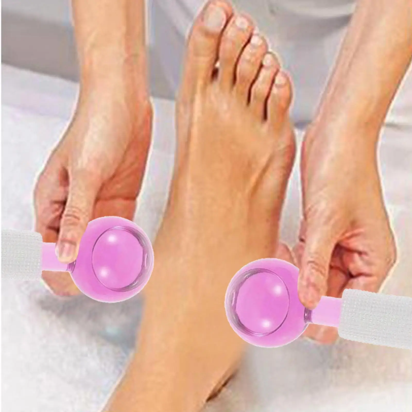 ลูกบอลคริสตัลน้ำแข็งสำหรับดูแลผิวหน้าและลำคอ สีฟ้า