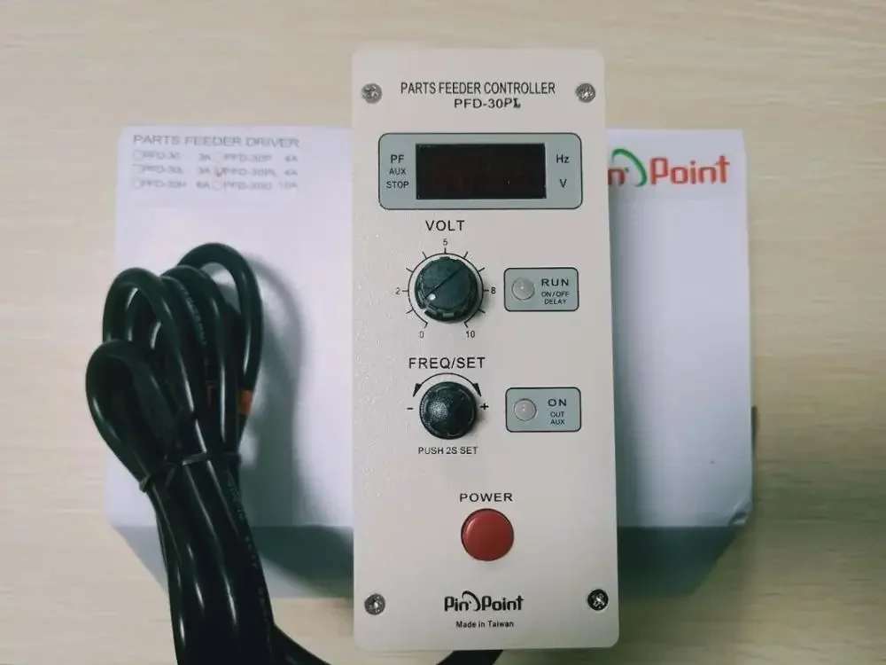 PinPoint PARTS FEEDER CONTROLLER PFD-30PL Made in Taiwan Pin Point PFD-520 PFD-510 PFD-30 PFD-303C PFD-30H/30L/30P/30U