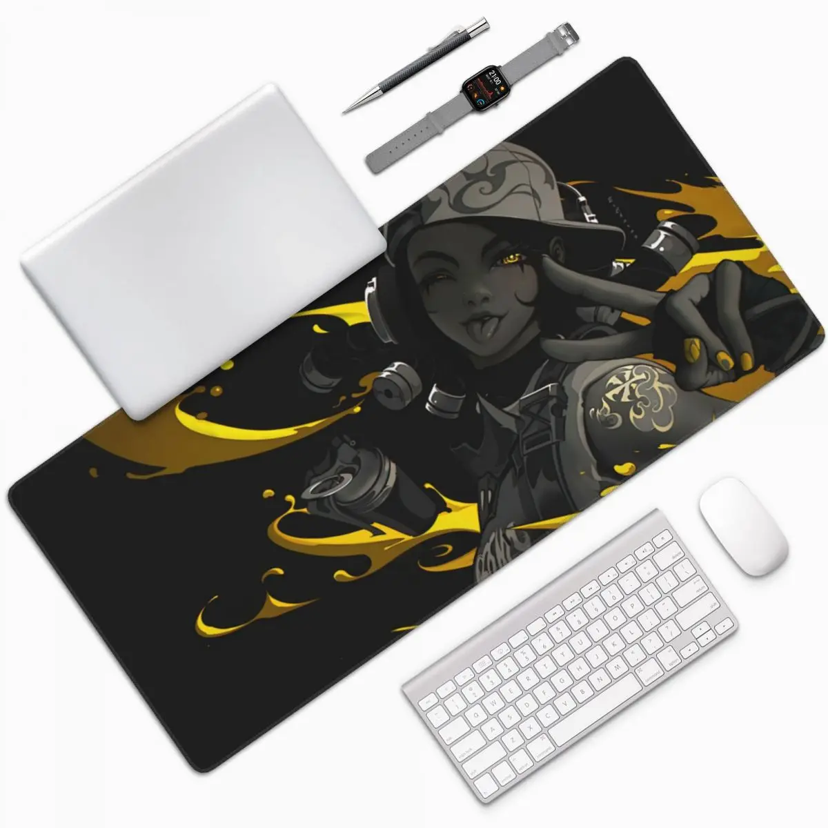 Valorant Raze Shooting Game Gaming Mouse Pad Keyboard Mouse Mat Computer Accessories XXL Rubber Mousepad for Gamers