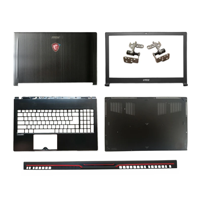 NEW LCD Back Cover/Front Bezel/Palmrest/Bottom Case/Hinge Cover For MSI GS63 GS63VR MS-16K1 MS-16K2 Series Laptop Top Cover