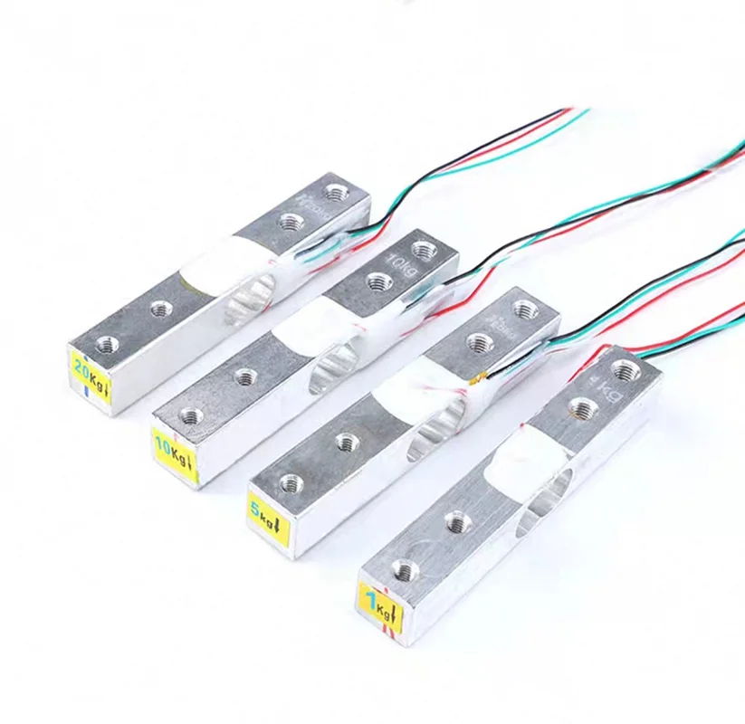 

Load Cell Weight Sensor 1KG 5KG10KG 20KG HX711 Module Electronic Scale Aluminum Alloy Weighing Pressure Sensor (10 sets/package)