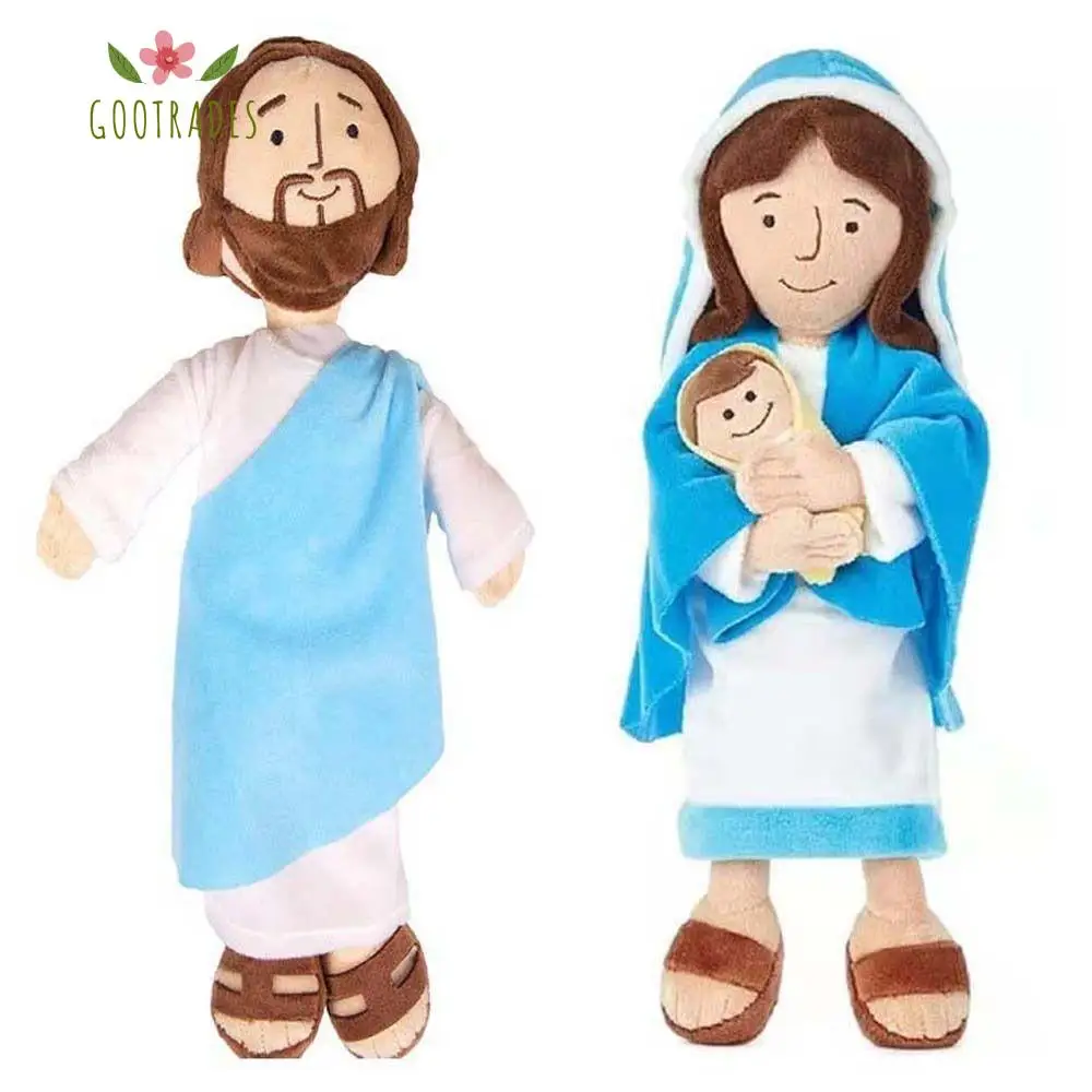 Geschenk Jungfrau Mary Jesus Sofa Dekoration pädagogische Puppe Stofftier Jungfrau Mary Plüsch tier Jesus Plüsch Puppe Plüsch Kissen