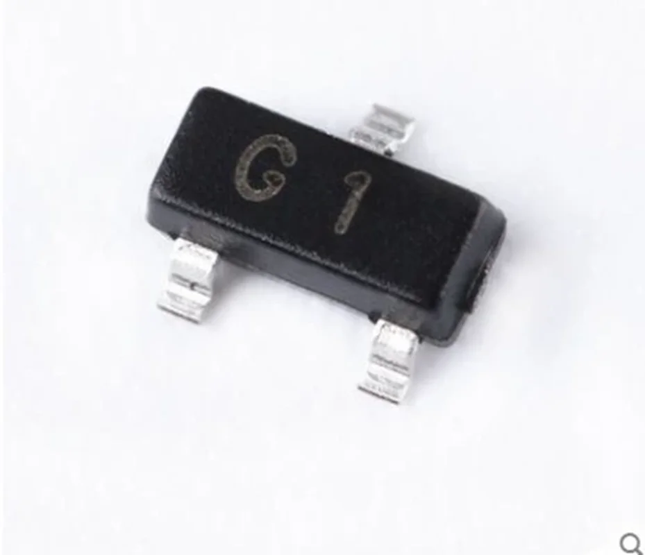 (100pcs) MMBT5551 (Marking G1) SOT-23 SMD NPN Signal Transistor Triode