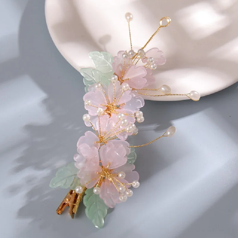Flower Wedding Hair Accessories Hairbands Fashion Sweet Headbands For Women Elegant Birthday Party Bridal Headwear Hair Jewelry image 2