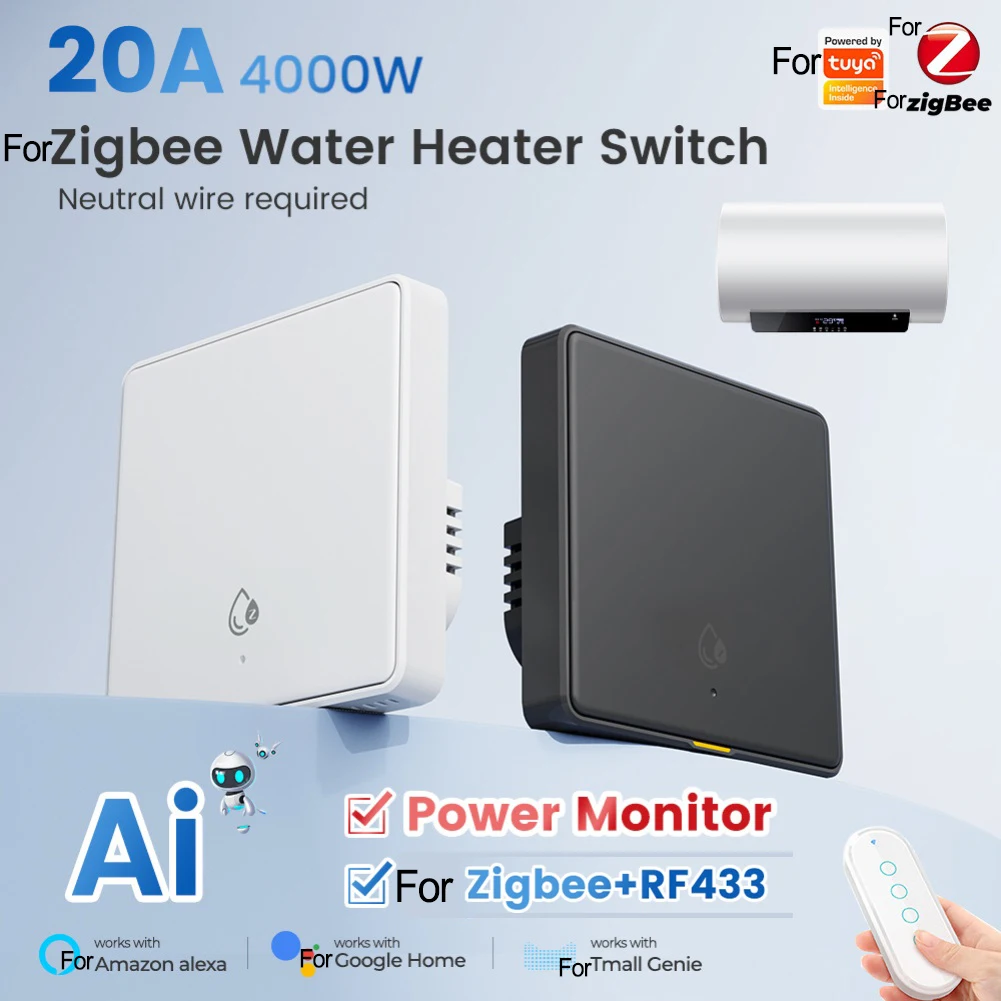 Monitoring Switch Smart for Wall Switch Energy Saving 100m Control Range 4000W Heavy-Duty Capacity  Monitoring