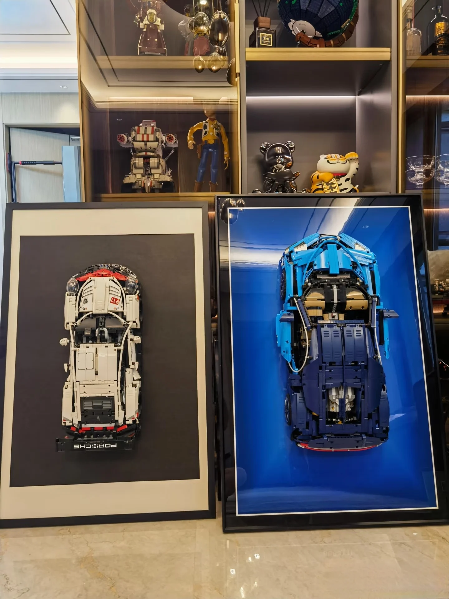Exibição de montagem em parede para LEGO Technic 42083 Bugatti Chiron-Display Parede apenas colecionáveis adultos para montagem em parede de carro Lego