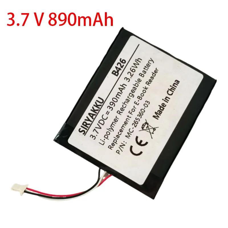 MC-265360-03 890mAh 전자책 리튬 폴리머 배터리 킨들 499 558 7 7세대 8 8세대 X SY69JL WP63GW 58-000083 58-000151 교체용