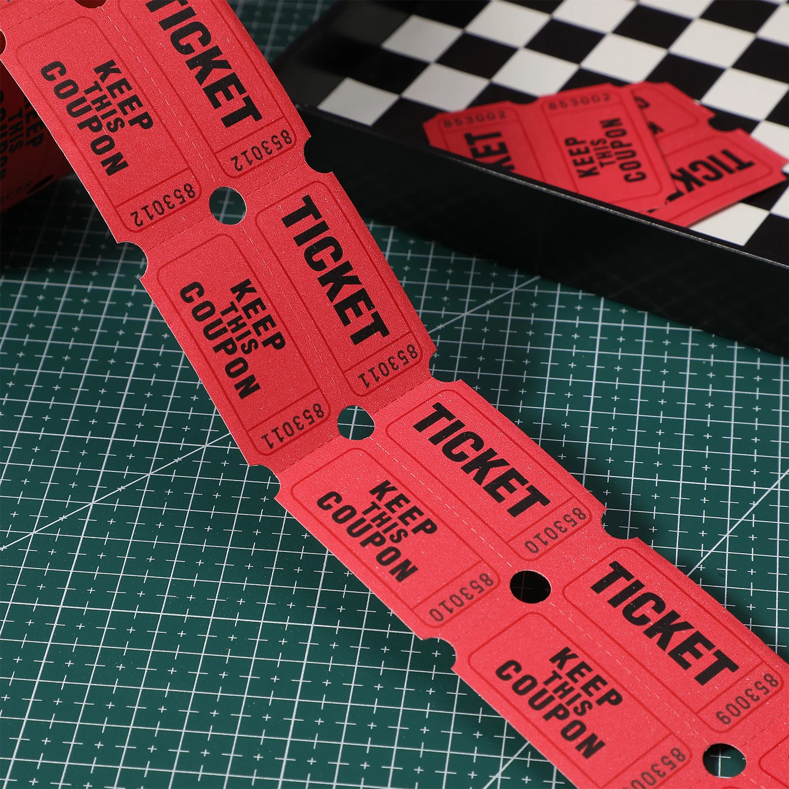 Lottery Ticket Fundraiser Game Universal Tickets Raffle Bulk Event Labels for Concert Party Box