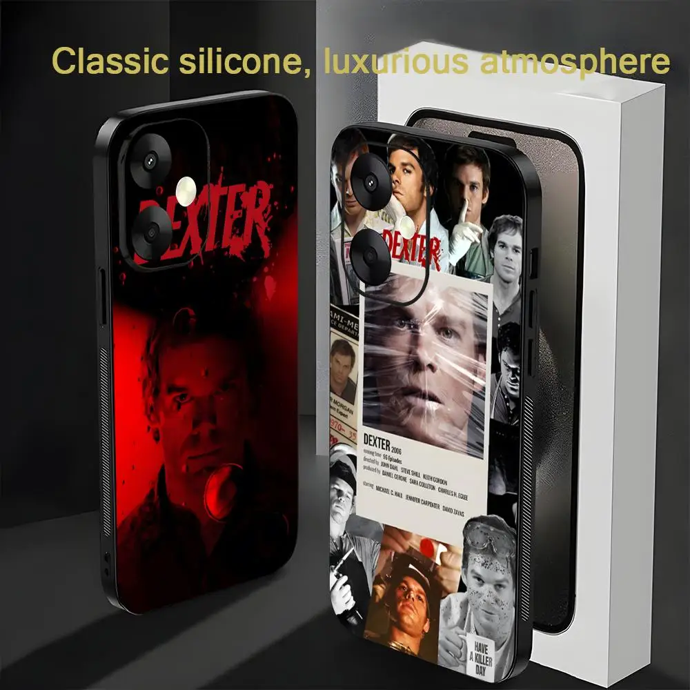 D-Dexter Morgan TV Popular Phone Case For Xiaomi Redmi 14C 13C 12C Note14 13 12 11 10 Pro Plus S Soft Black Phone Cover