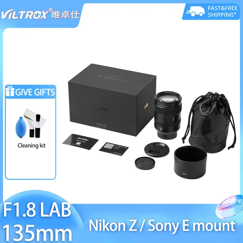 

Полнокадровый телеобъектив VILTROX 135 мм F1.8 LAB AF с автофокусом для Sony E FE Mount A7R5 A7MIV A7SIII Nikon Z Z Z6 Z6 II Z5