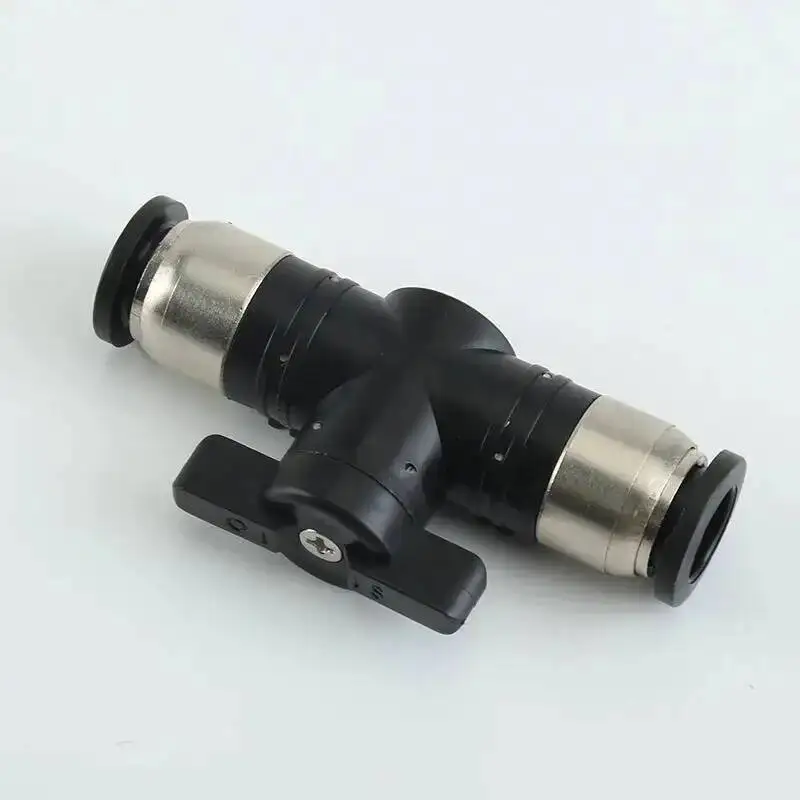 Pneumatic fitting 4/6/8/10/12/14/16mm Ball Hand Valve Switch Quick Plug BUC-4 BUC-6 BUC-10 Air Pipe Docking Quick Connector