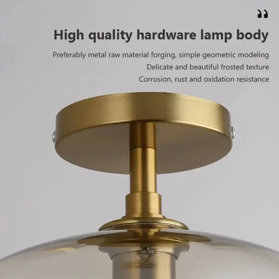 

Hallway Lamp Modern LED Glass Ceiling Light Minimalist Bedroom Dining Room Indoor lighting Kitchen Island