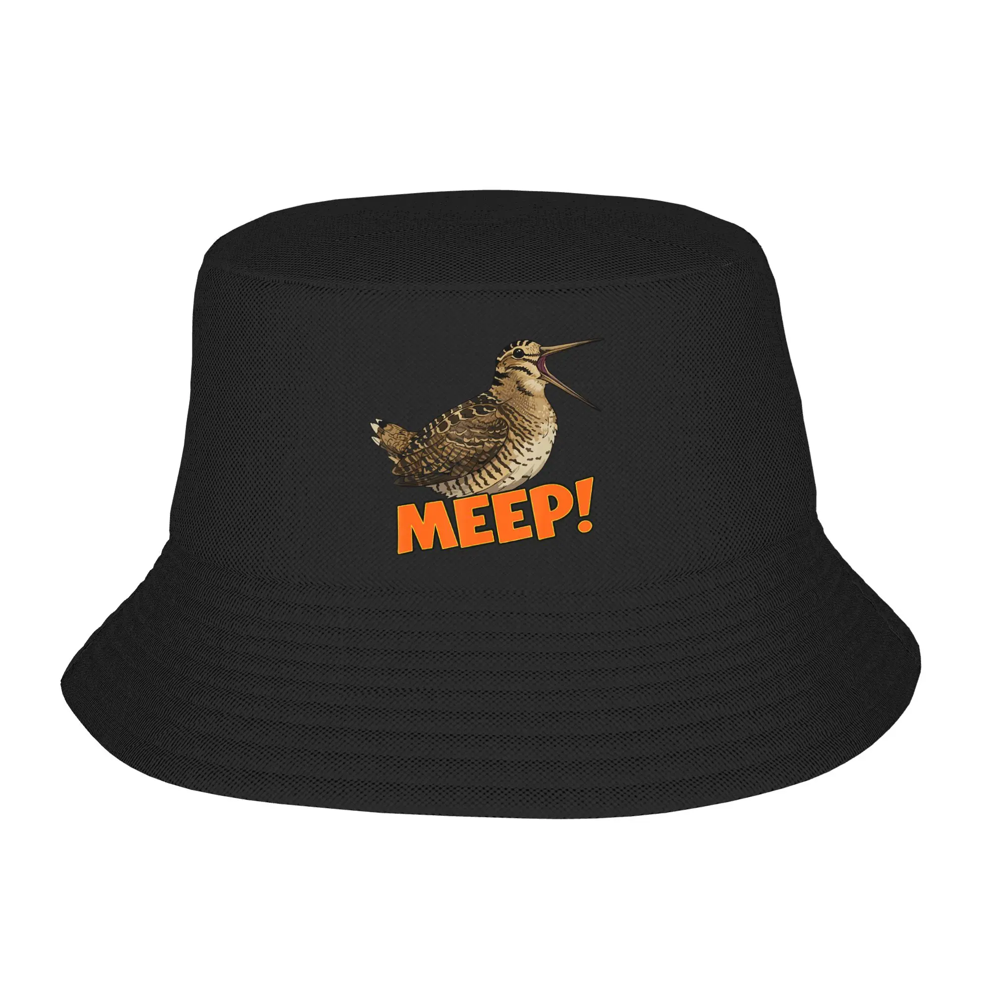 Summer Bob Hats Meep Bird Meme Saying Meep Birds American Woodcocks Bird for Unisex Fisherman Caps Bucket Hat Fisherman Hat