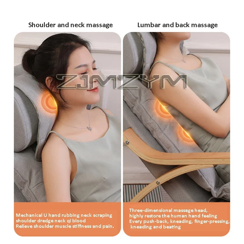 Home Office Multi-Functional Portable Electric Rocking Massage Chair Leisure Heating Vibration Full Body Massage Recliner Sofa