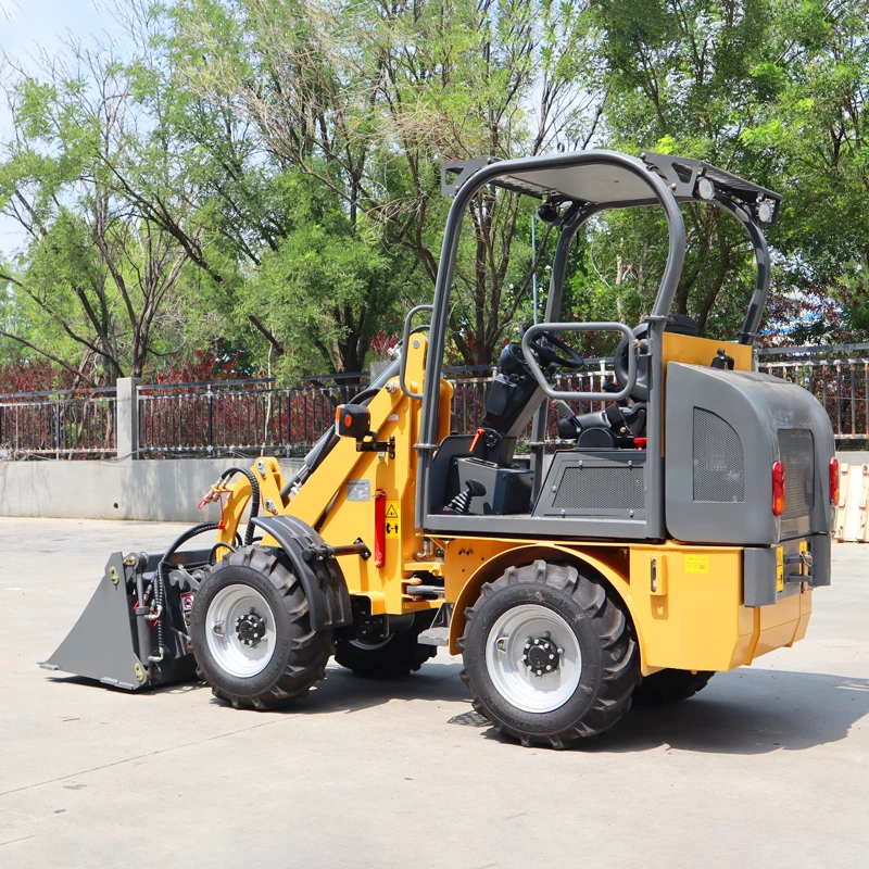 Free Shipping Small 4x4 Drive Wheel Loader Compact Mini Wheel Loader Garden Farm Grapple Wheel Loader With Attachments