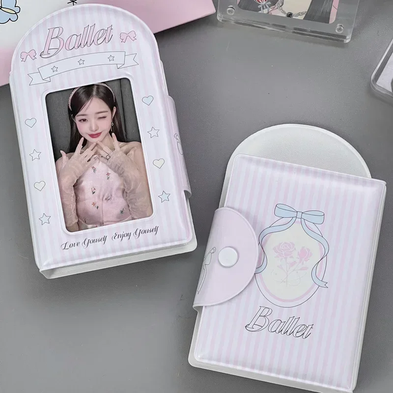 Fashion Card Bag for Girls Idol Super Star's Photo Holder Organizer Bag Transparent PVC Inner Slot Pocket ID Credit Card Stock