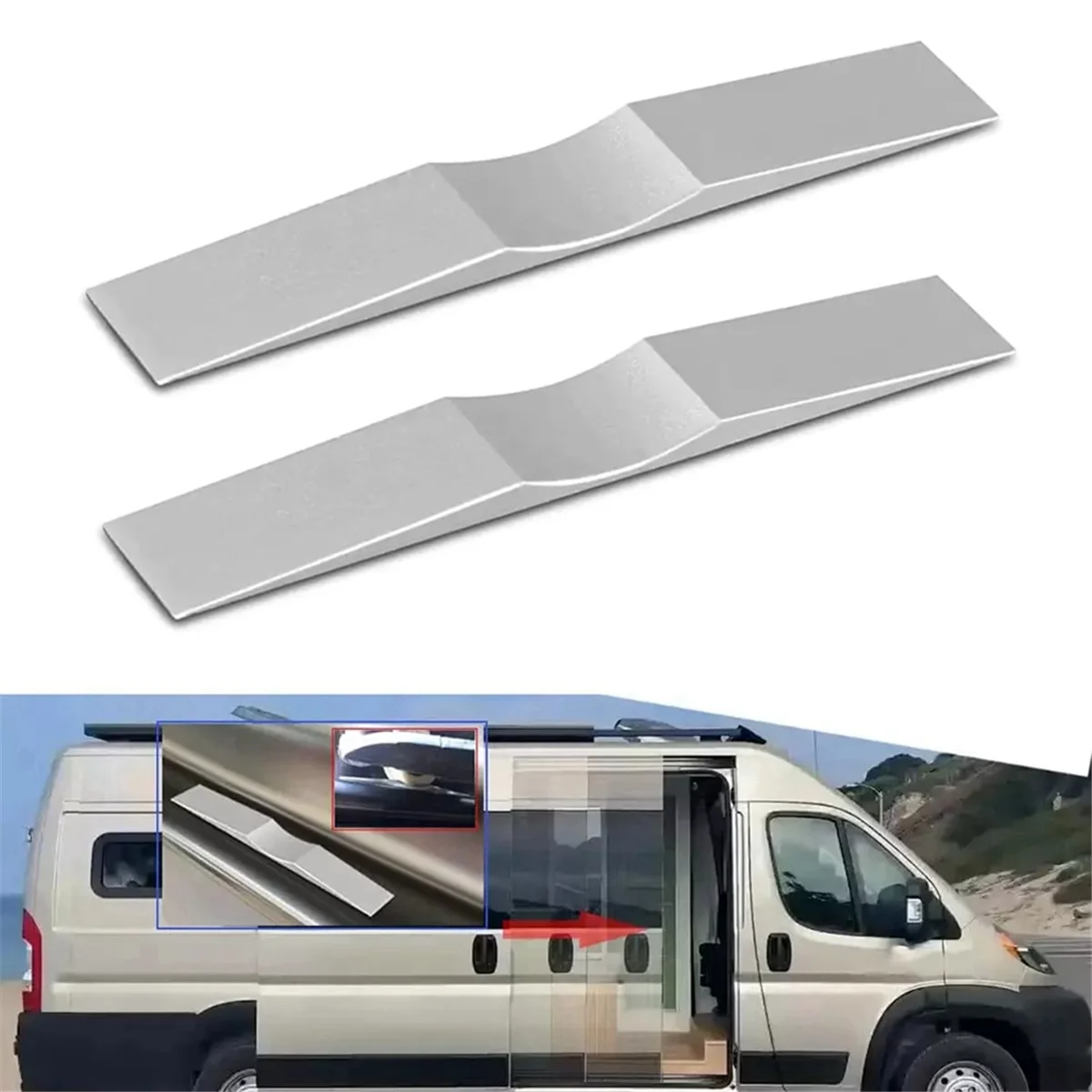 2Pcs Car Sliding Door Stop Kit Stopper for Mercedes Benz Sprinter Transit ProMaster