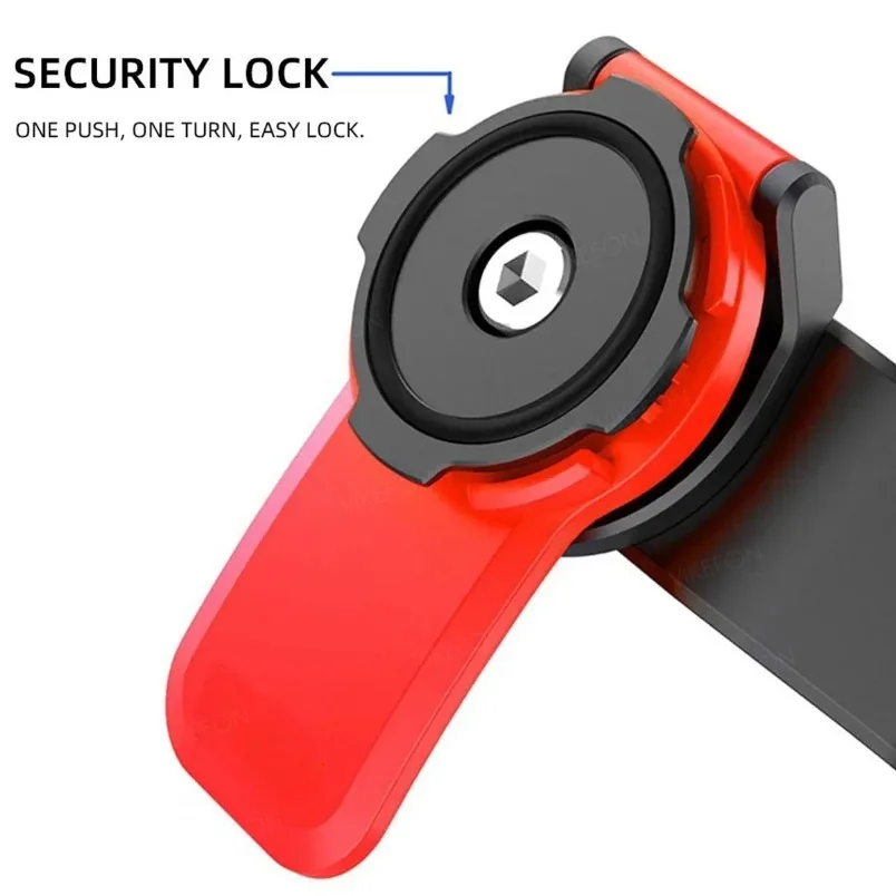 2025 New Motorcycle Electric Bicycle Shock-resistant Motorcycle Bicycle Handlebar Security Quick Lock Support Telephone Clip image 4