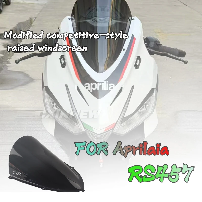 

For Aprilia RS457 rs457 RS 457 2024 2025 High Quality Motorcycle Increase High Windshield Windscreens Wind Deflectors Front