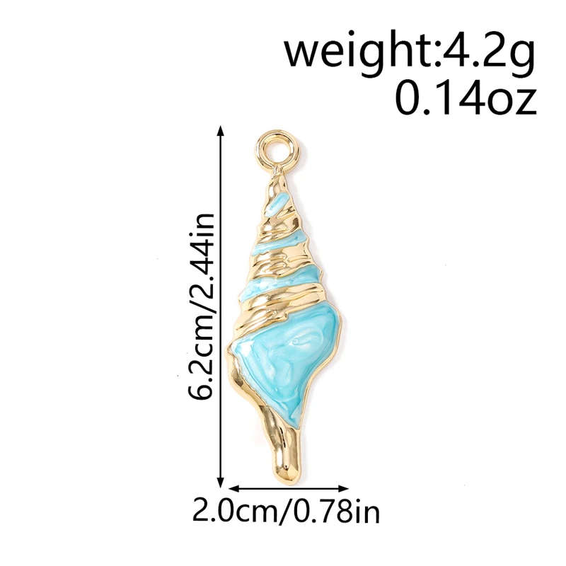 Duarte 20 Stück/Set Meereslebewesen-Anhänger, Emaille-Seestern-Muschel-Charms für Schmuckherstellung, Ohrringe, Halsketten, DIY-Bastelarbeiten, Geschenke – Detail 6