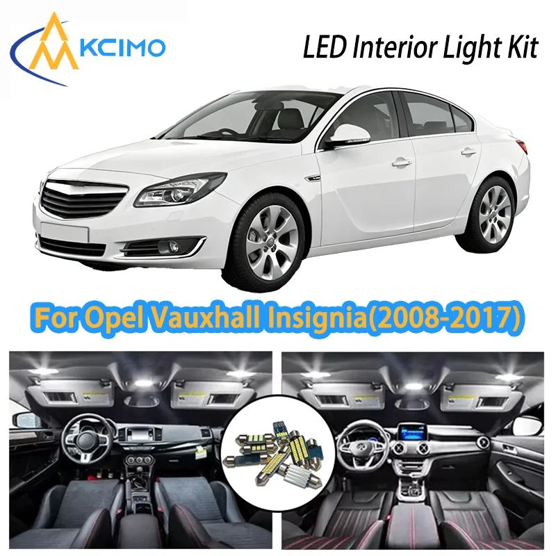 

KCIMO LED Interior Light for Opel Vauxhall Insignia 2008-2017, 3 Color Choices, High Luminance, Easy Setup, Interior Lighting